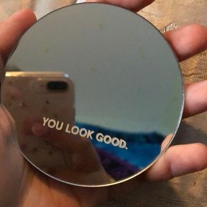 Glossier you look good mirror!